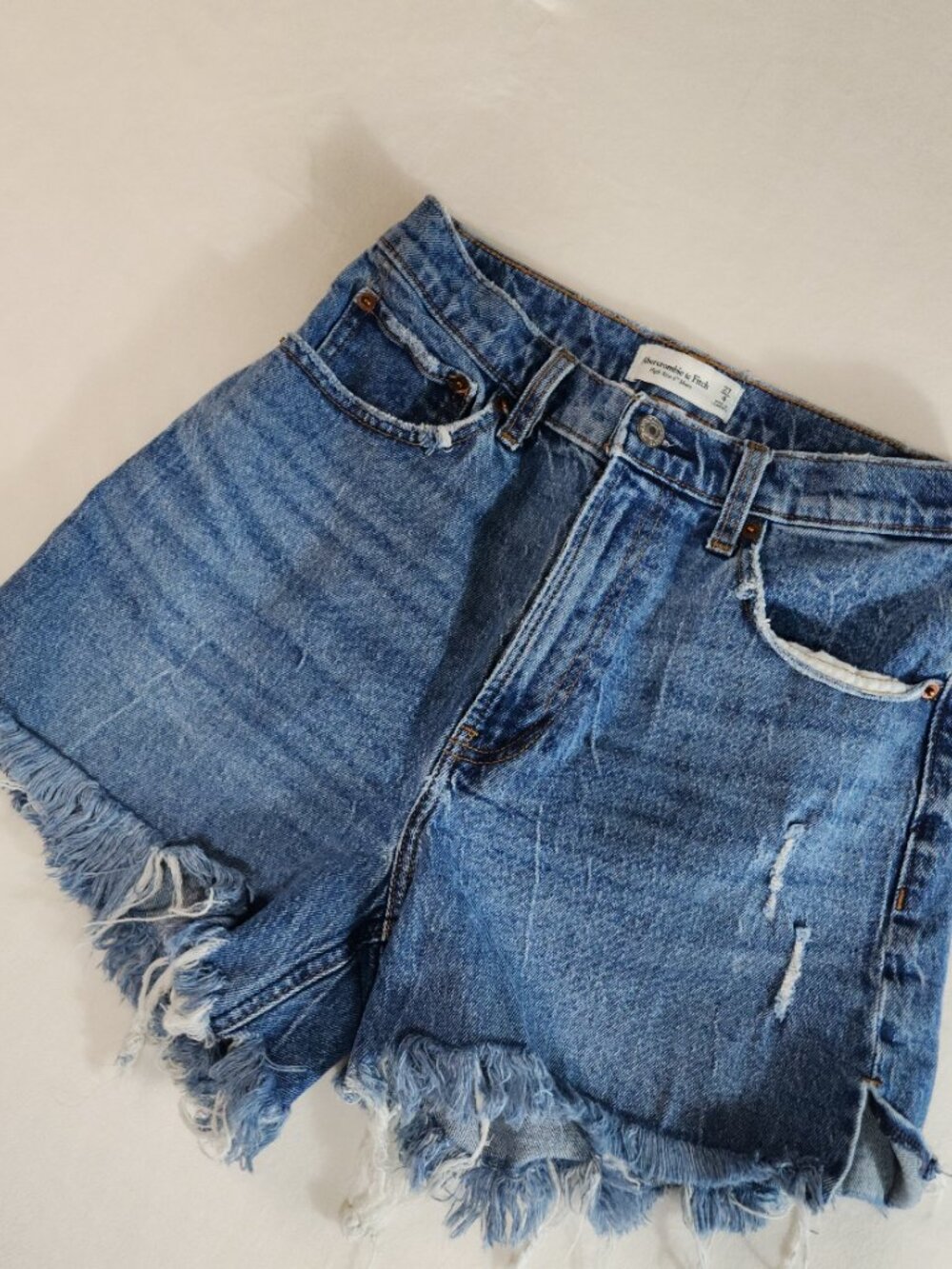 Abercrombie & Fitch Curve Love High Rise Size 27/4 Shorts ACT: 26